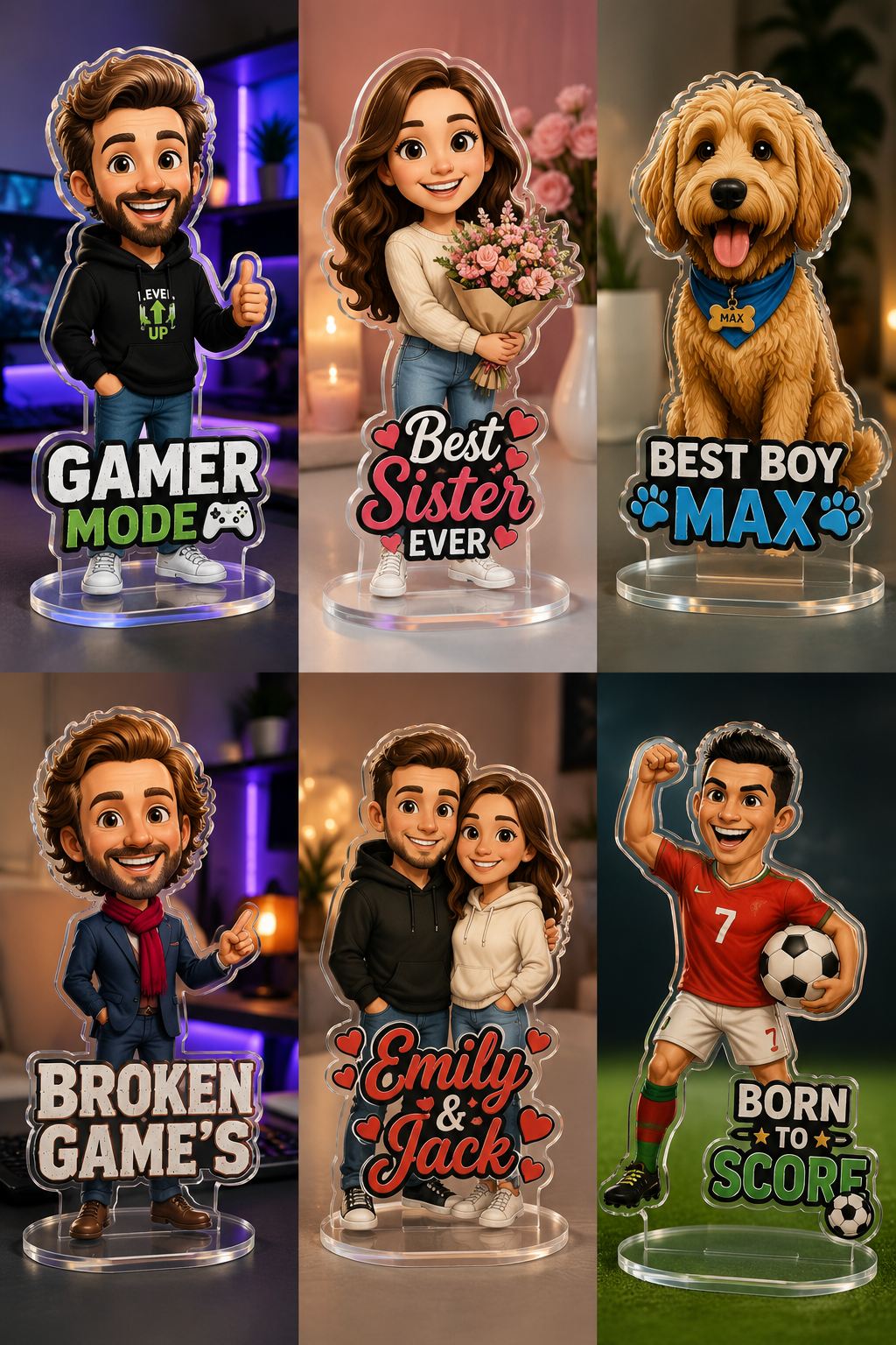 Personalised Acrylic Standee – Custom Photo, Character, Logo or Mini Me Display - Image 2