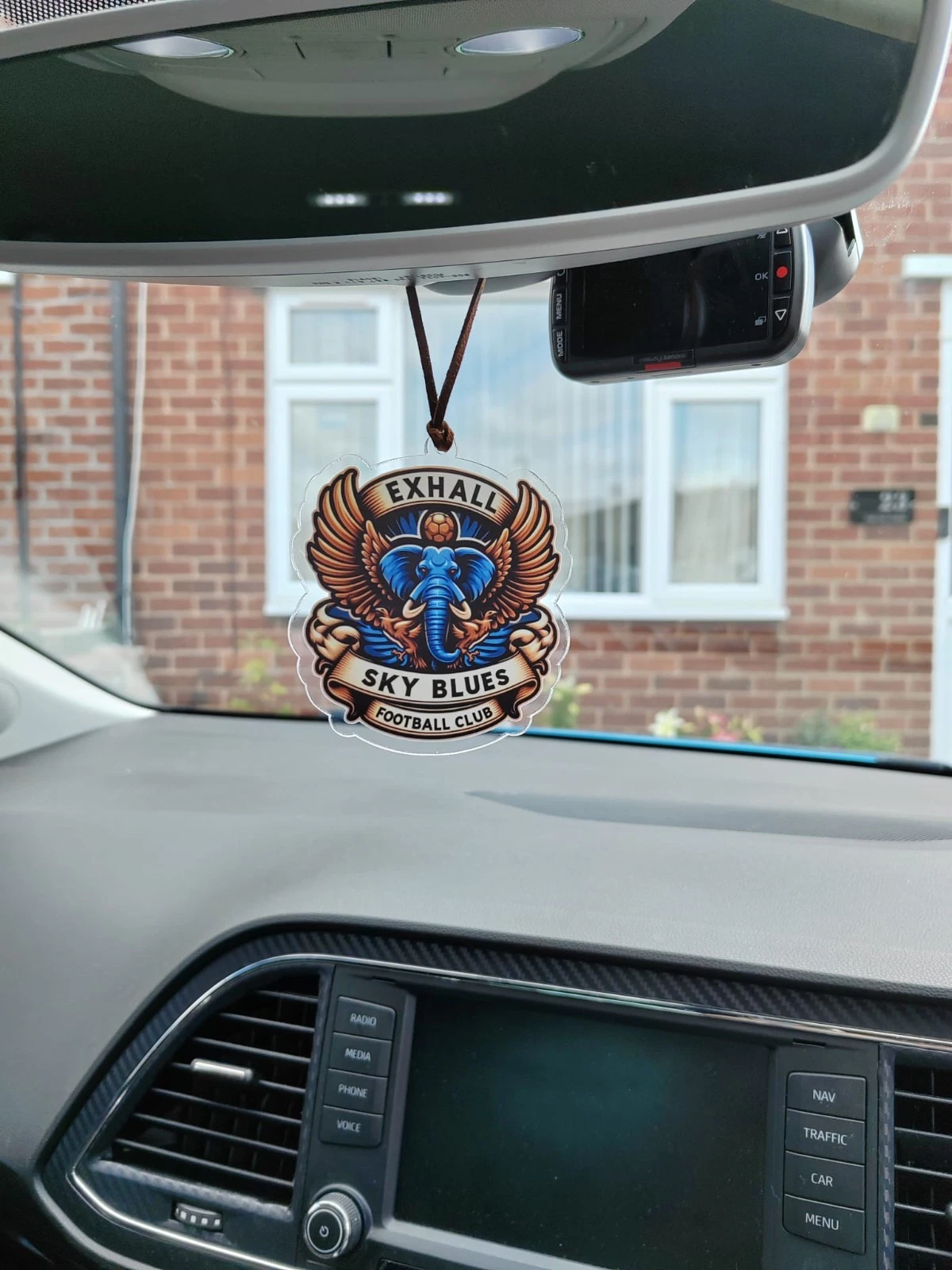 Custom Hanging Acrylic Rear-view Mirror Decor - Personalised Car Accessory