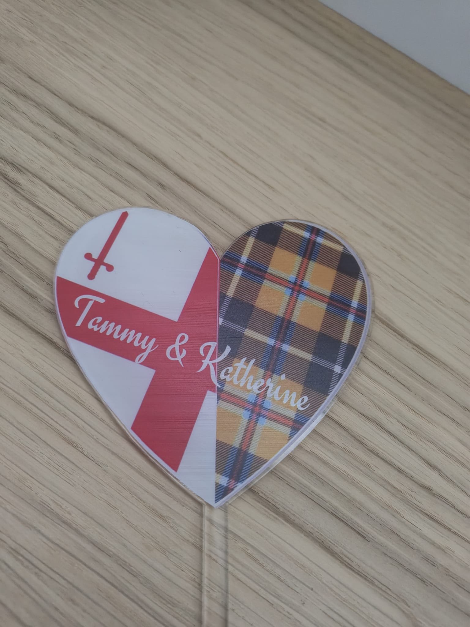 Custom UV Printed Acrylic Cake Topper - Personalised Laser Cut Topper - Image 7