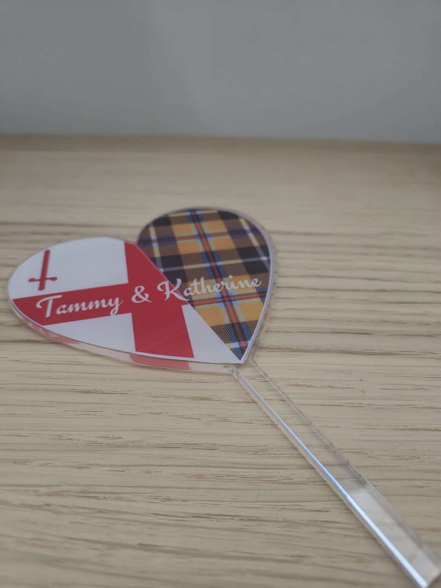 Custom UV Printed Acrylic Cake Topper - Personalised Laser Cut Topper - Image 10