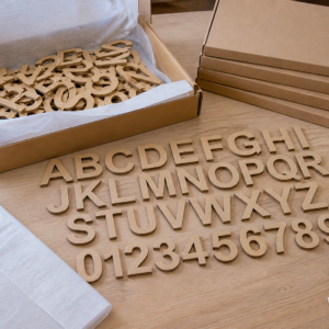 Custom Wooden Letters & Numbers – 3mm MDF Laser Cut (1cm to 20cm)