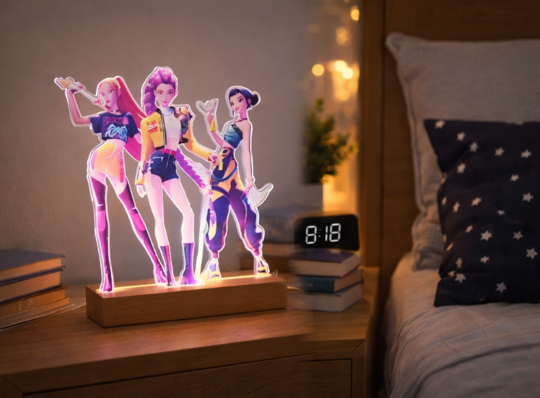 K-pop Demon Hunters LED Acrylic Lamp - Image 2