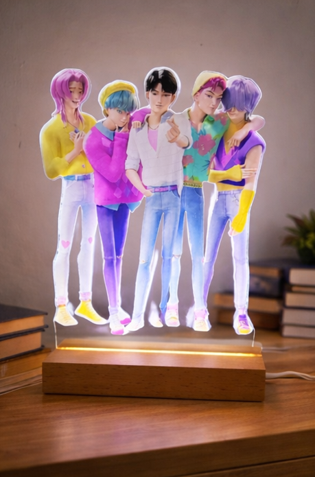 K-pop Saja Boys LED Acrylic Lamp - Image 2