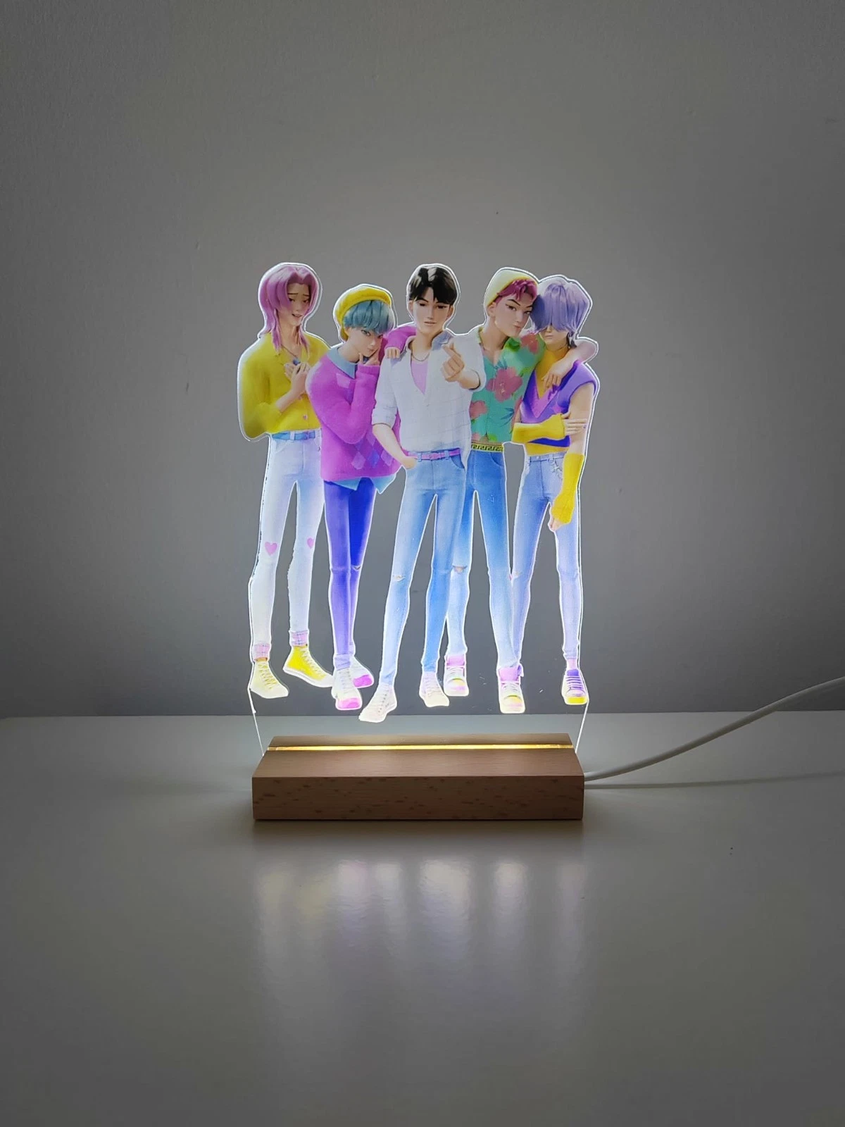 K-pop Saja Boys LED Acrylic Lamp - Image 3