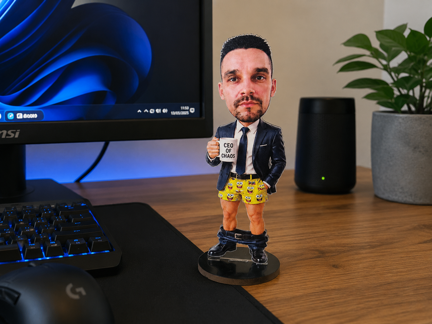 Personalised 2D Acrylic "Mini-Me" Bobblehead - 12cm Custom Photo Standee - Image 5