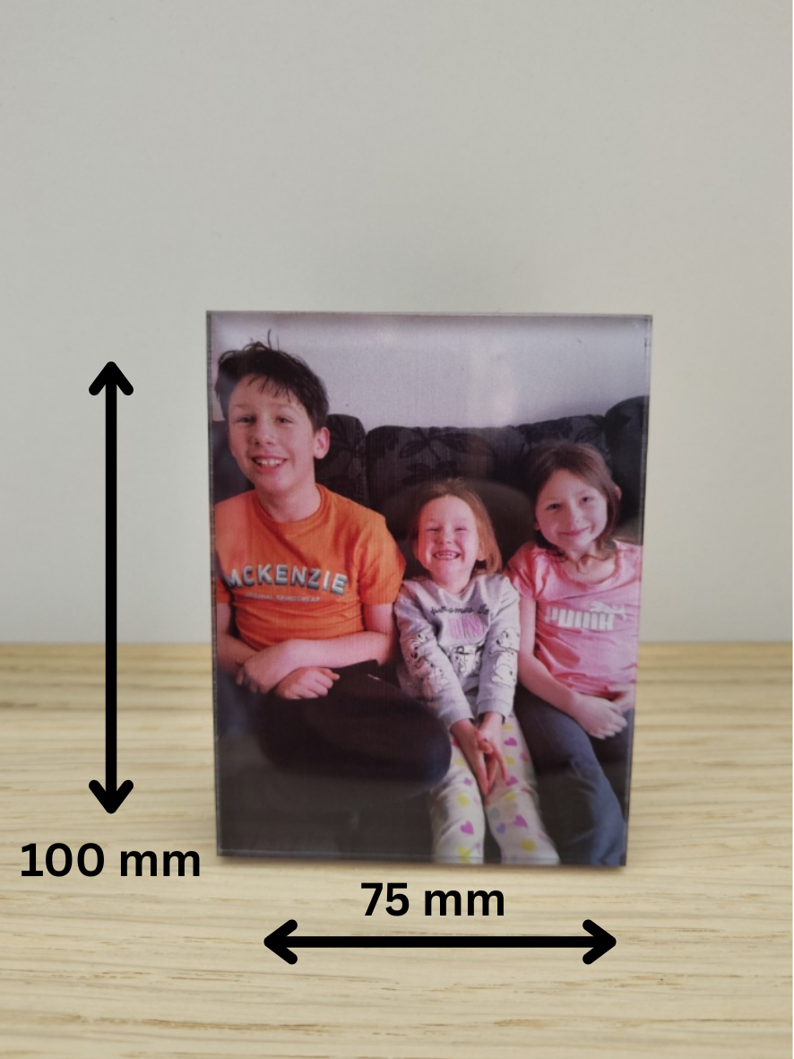 Personalised Acrylic Photo Freestand Plaque - Custom Desk & Shelf Decor - Image 3