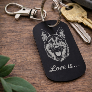 Personalised Aluminium Keychain | Custom Engraved Keyring | Double Sided Name Logo | UK Gift