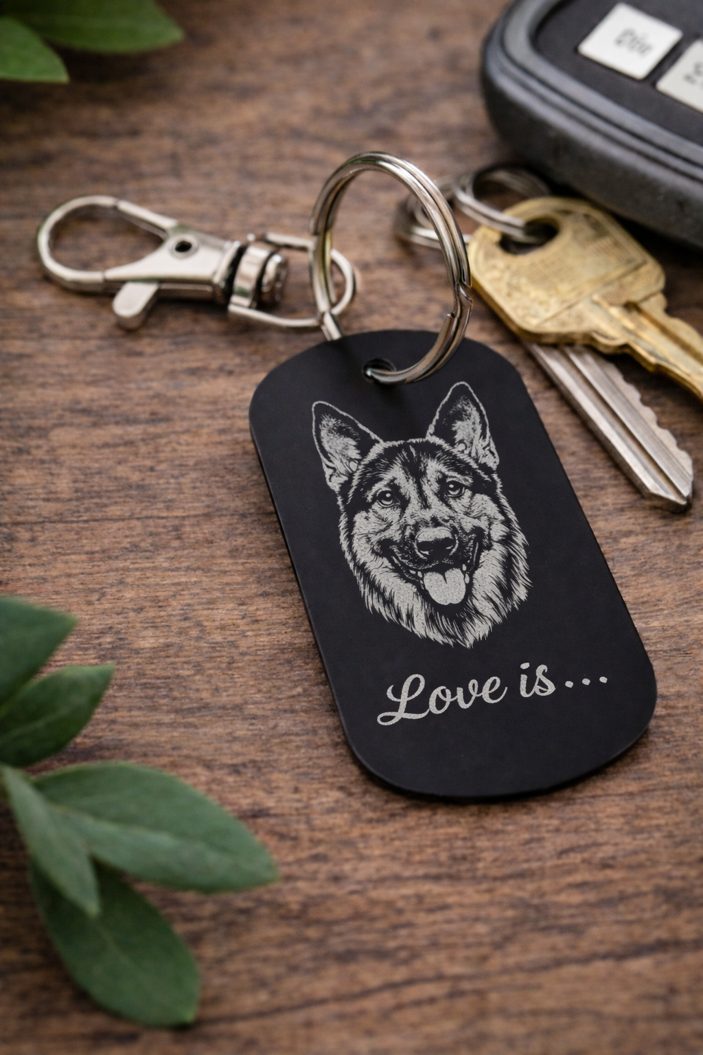 Personalised Aluminium Keychain | Custom Engraved Keyring | Double Sided Name Logo | UK Gift