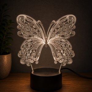 Personalised Butterfly 3D LED Night Light