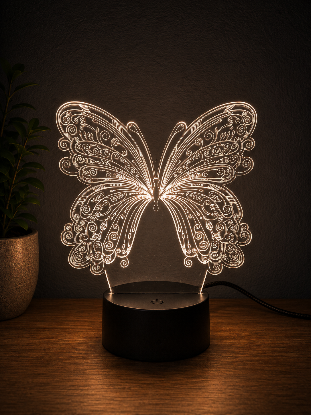 Personalised Butterfly 3D LED Night Light