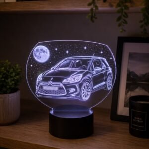Personalised Car LED Lamp – Custom Vehicle Photo Acrylic Night Light
