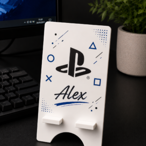 Personalised Custom Logo Phone Stand Holder - Acrylic Desk Decor