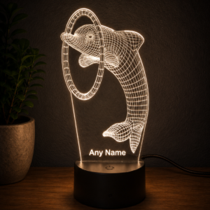 Personalised Dolphin Hoop 3D LED Night Light