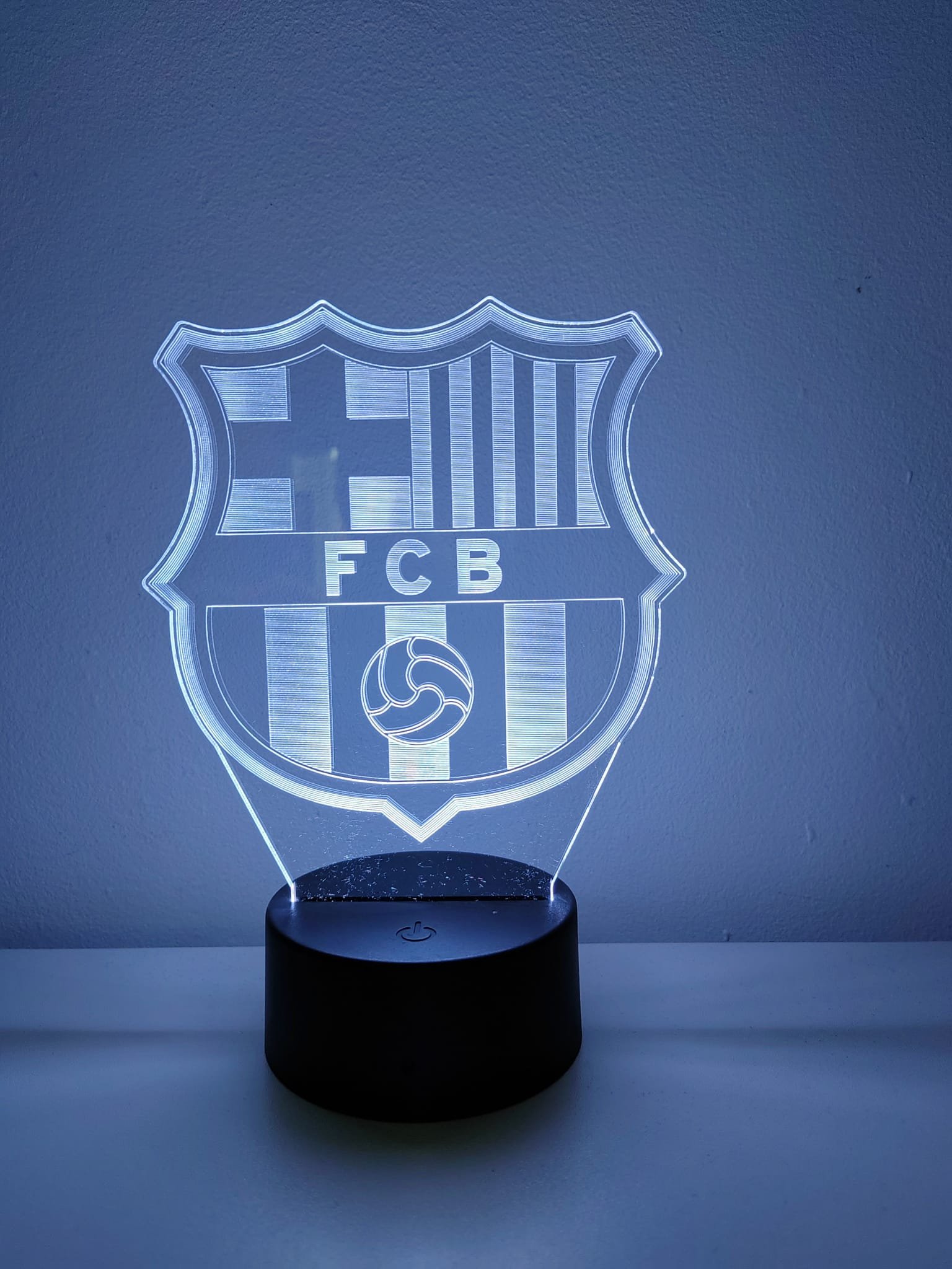 Personalised FC Barcelona 3D LED Night Light - Image 2