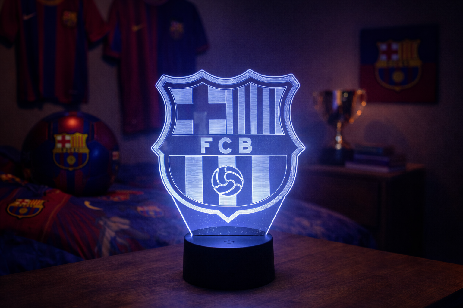 Personalised FC Barcelona 3D LED Night Light