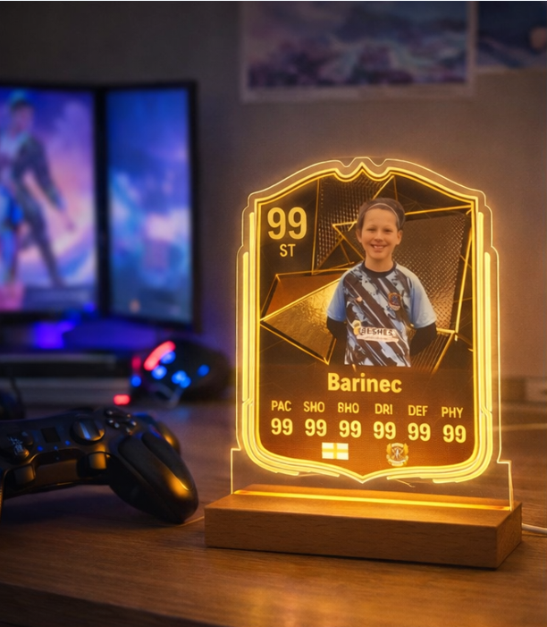 Personalised FUT Card EAFC / FIFA Style LED Acrylic Light