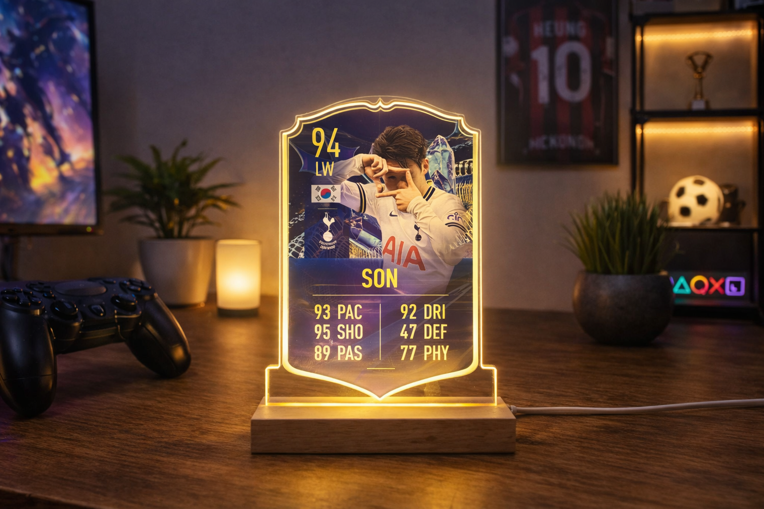 Personalised FUT Card EAFC / FIFA Style LED Acrylic Light - Image 5