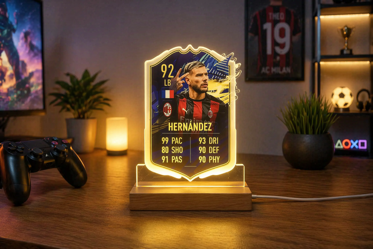 Personalised FUT Card EAFC / FIFA Style LED Acrylic Light - Image 6