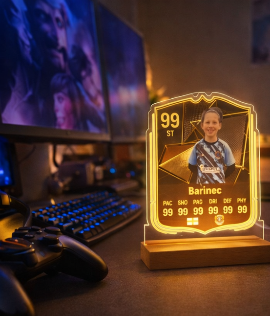 Personalised FUT Card EAFC / FIFA Style LED Acrylic Light - Image 7