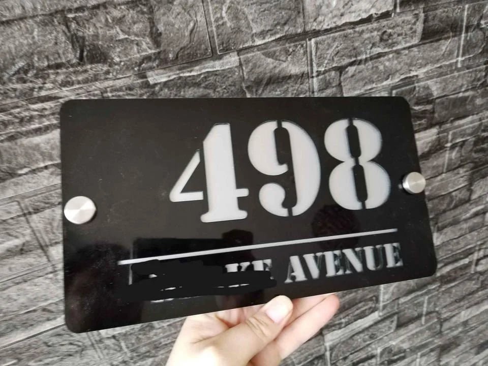 Personalised House Signs and Numbers - Custom Laser Cut Perspex Plaque - Image 5