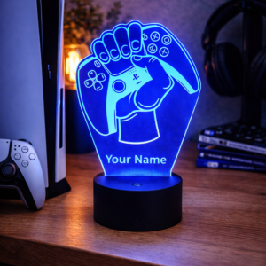 Personalised PlayStation Controller 3D LED Night Light