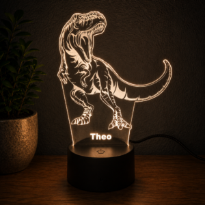 Personalised T-Rex Dinosaur 3D LED Night Light